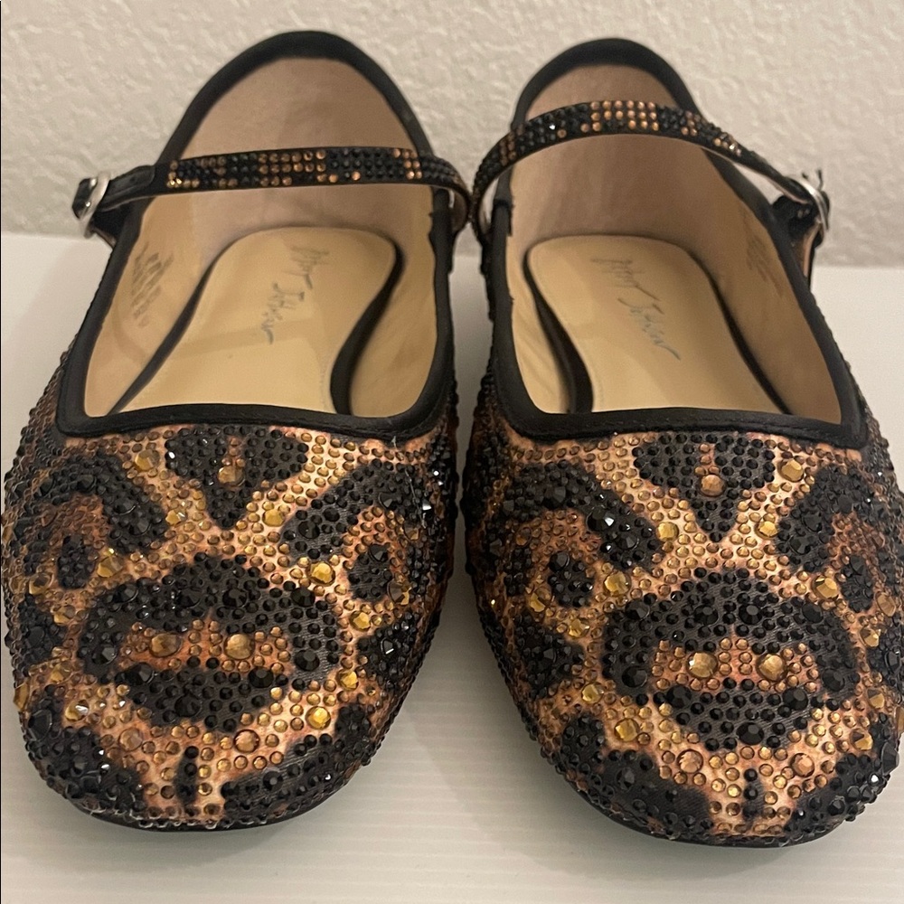 Betsey Johnson Women’s Lorel Leopard Print Mary Jane Ballet Flats - Picture 3 of 16